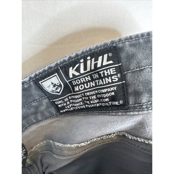 Kuhl Rydr Jeans Men’s 34x32 Vintage Patina Dye Gray Workwear Distressed - Picture 13 of 14